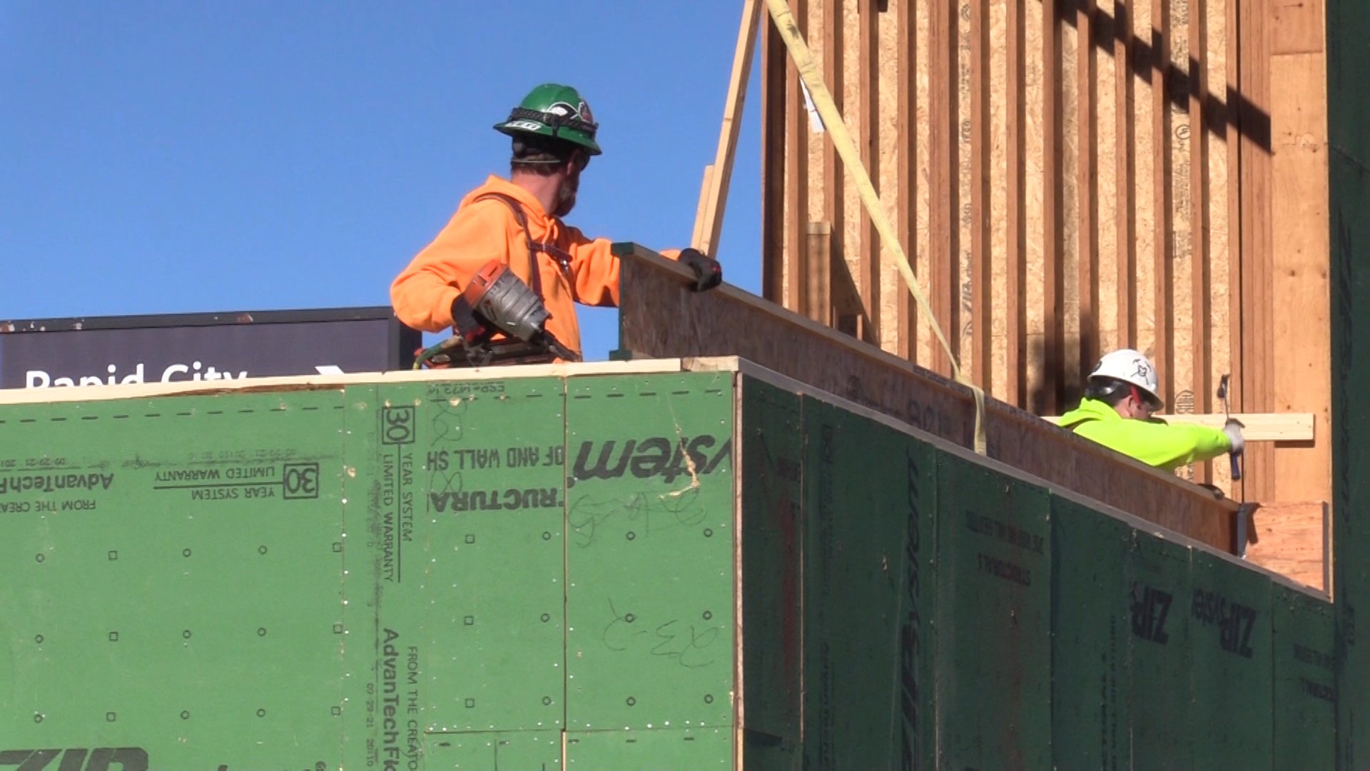 Veterans working together on construction projects